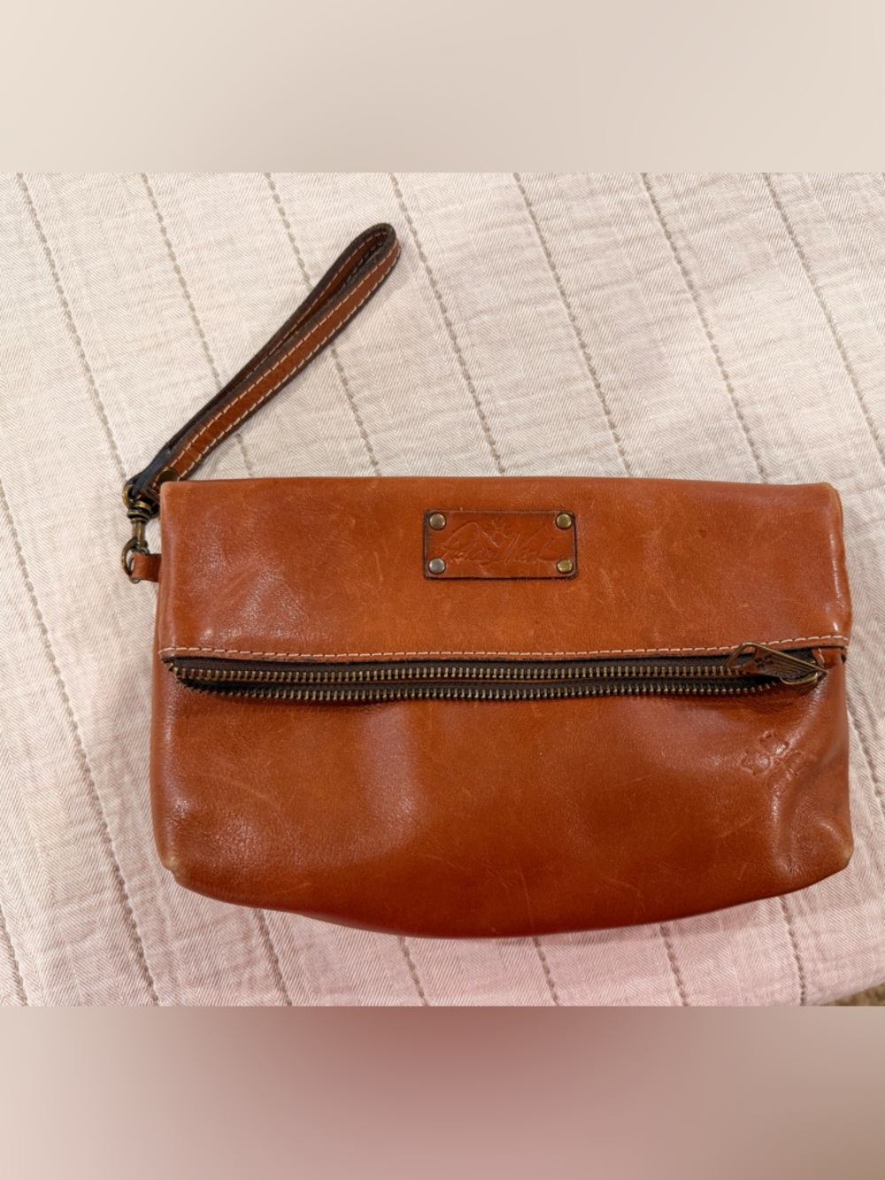 Patricia Nash Leather Wristlet Clutch